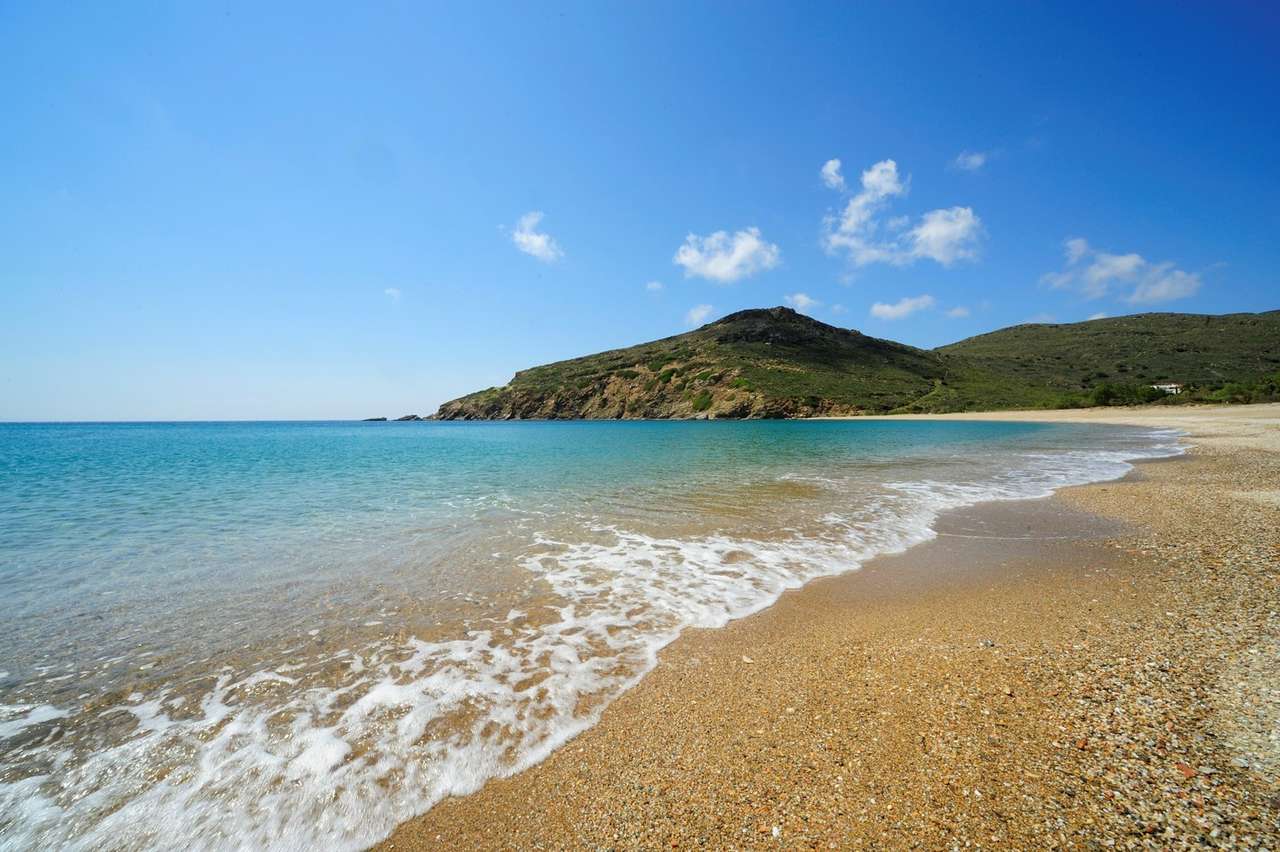 Playa andros isla griega rompecabezas