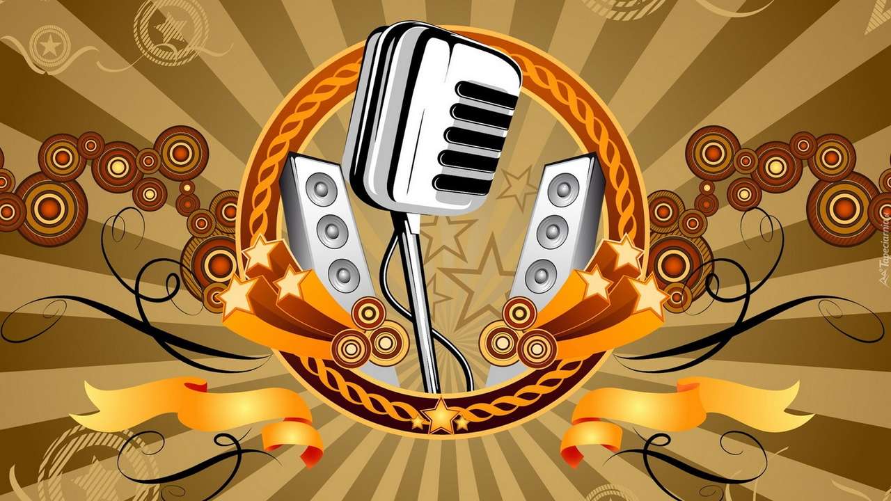 muzyka - mikrofon puzzle online