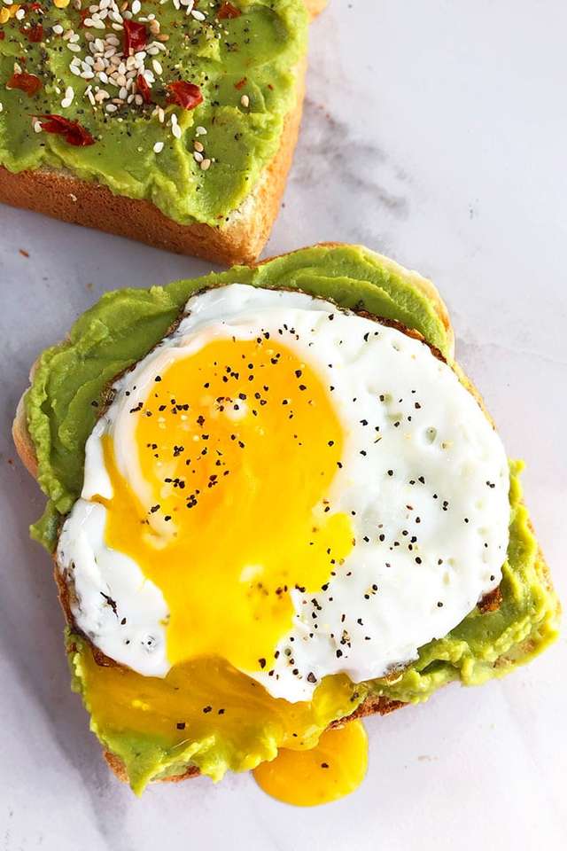 Avocado Egg Toast. puzzle online