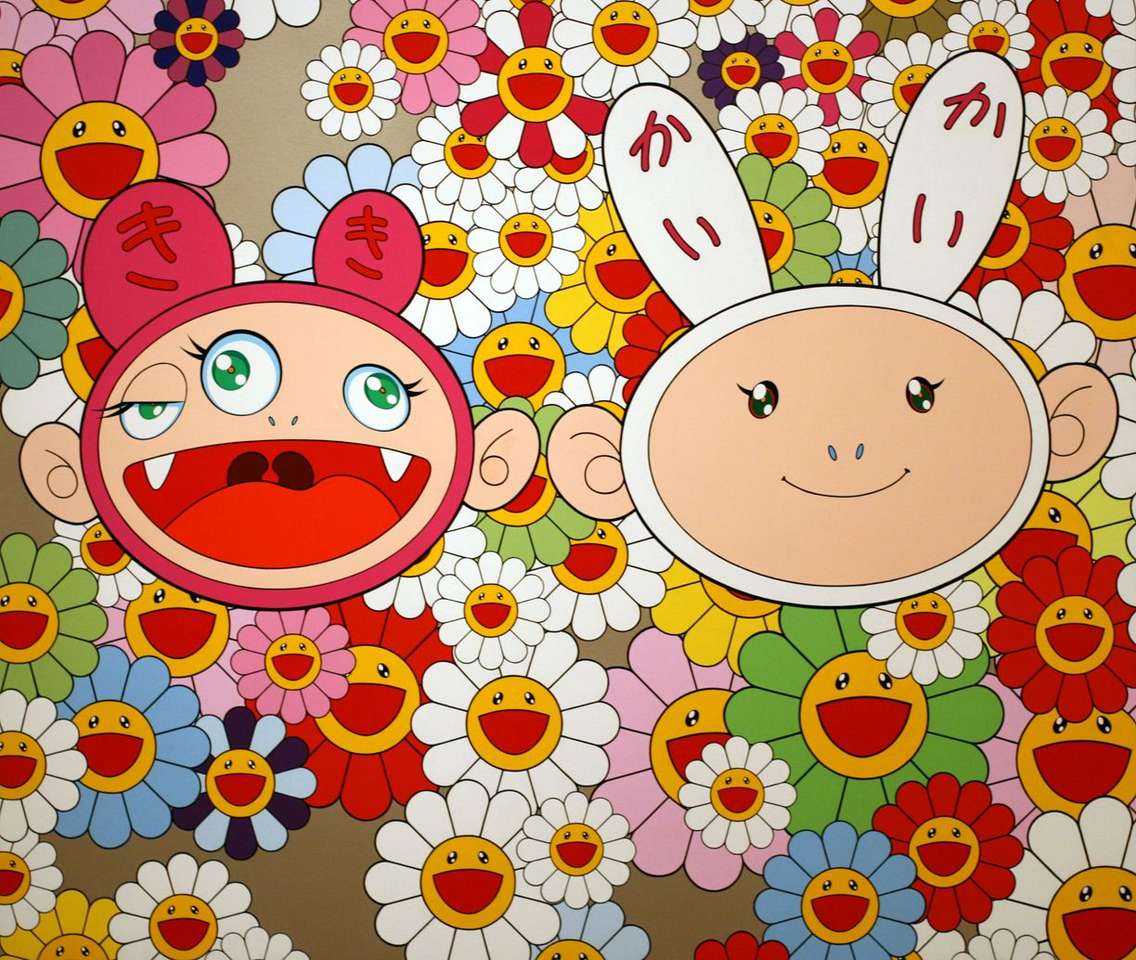 Sztuka współczesna Takashi Murakami puzzle online