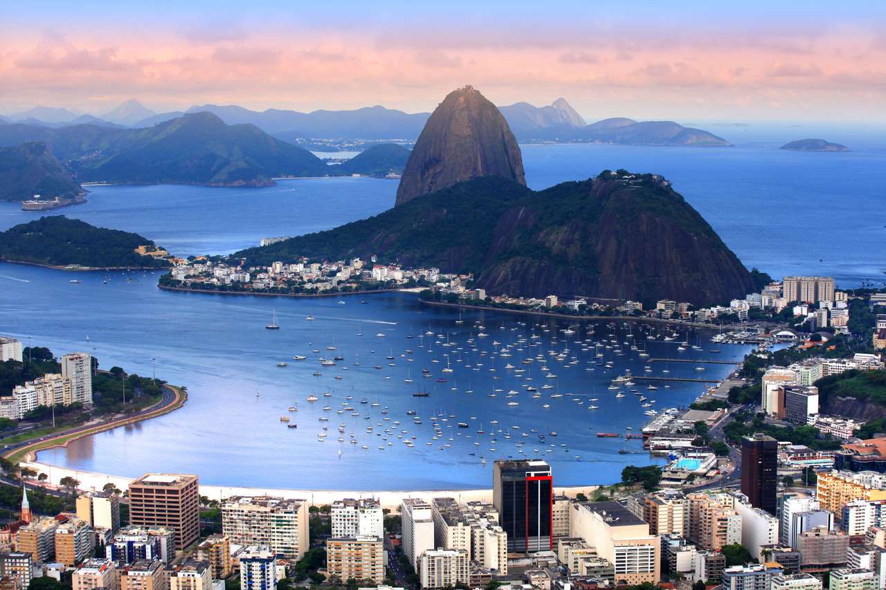 Linia brzegowa Rio de Janeiro w Brazylii puzzle online