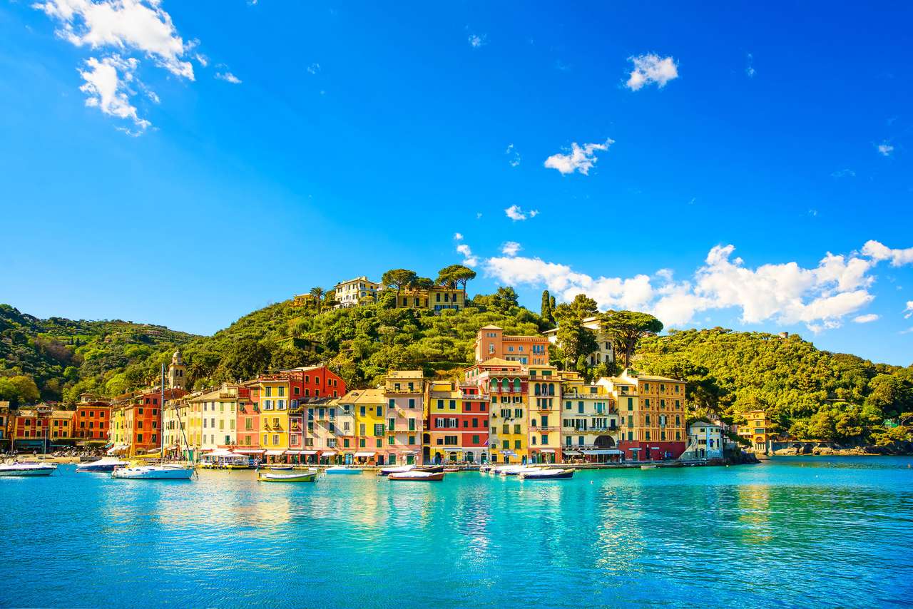 Panorama Portofino, Liguria, Włochy puzzle online