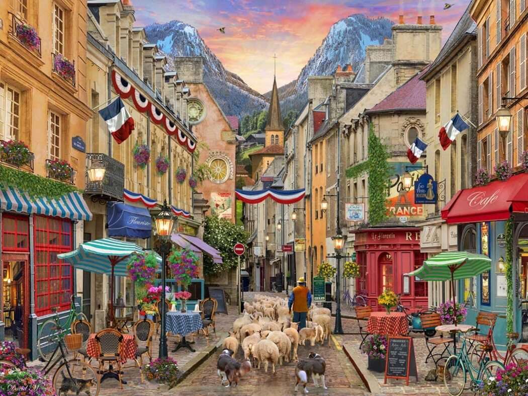 Wioska gdzieś we Francji puzzle online