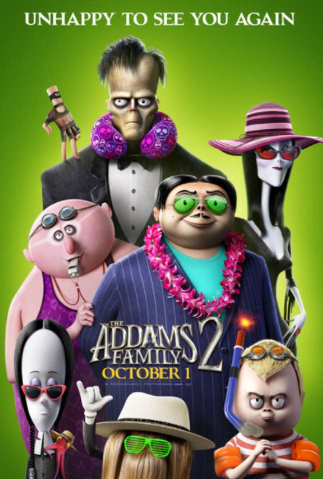 Plakat filmowy Family Addams 2 puzzle online