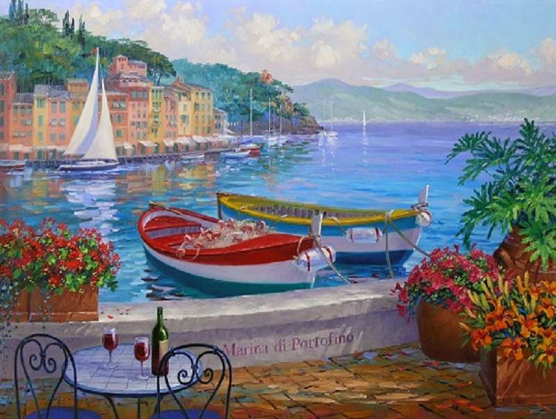 Malowane Portofino. puzzle online
