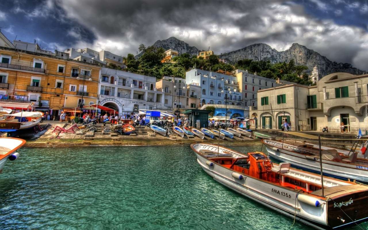Port w Capri- Włochy puzzle online