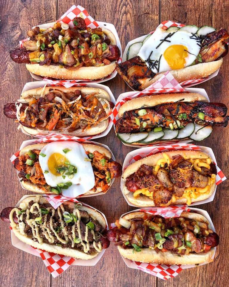 Korejské hotdogs. puzzle
