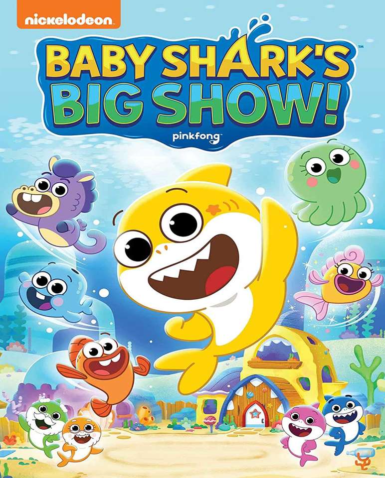 Duży pokrowiec DVD Baby Shark puzzle online
