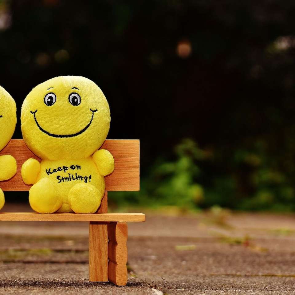Uśmiech, Żółte maskotki puzzle online