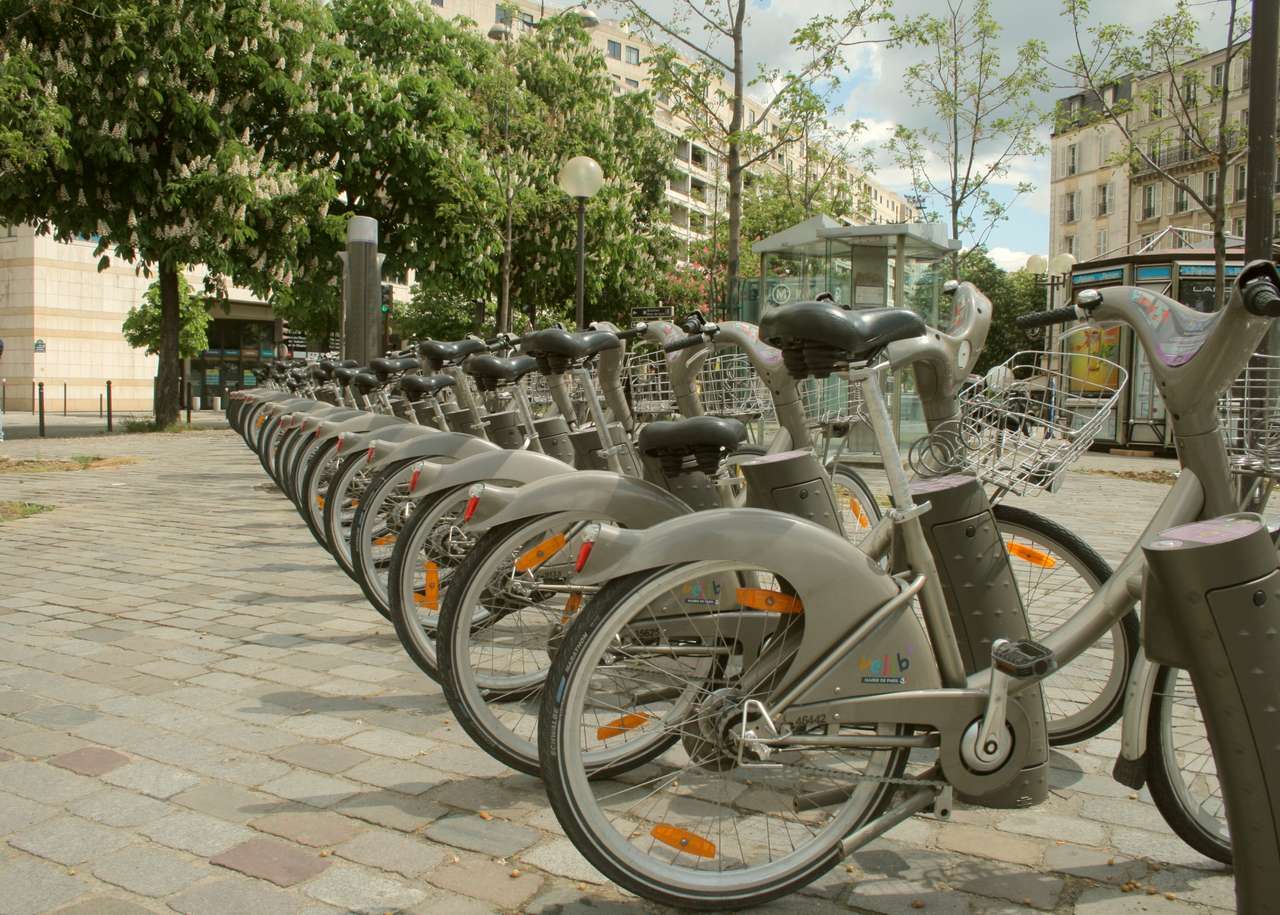 Paryskie rowery miejskie puzzle online