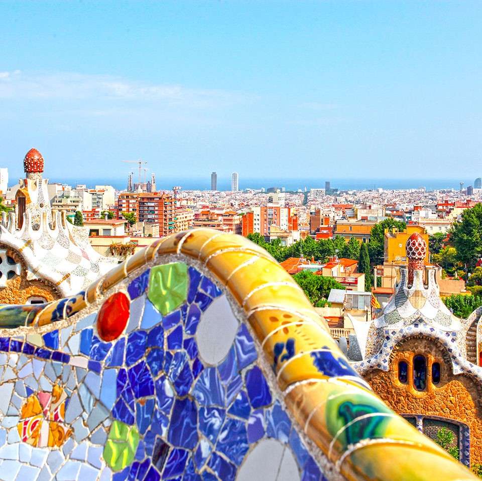 Park Guell w Barcelonie puzzle online