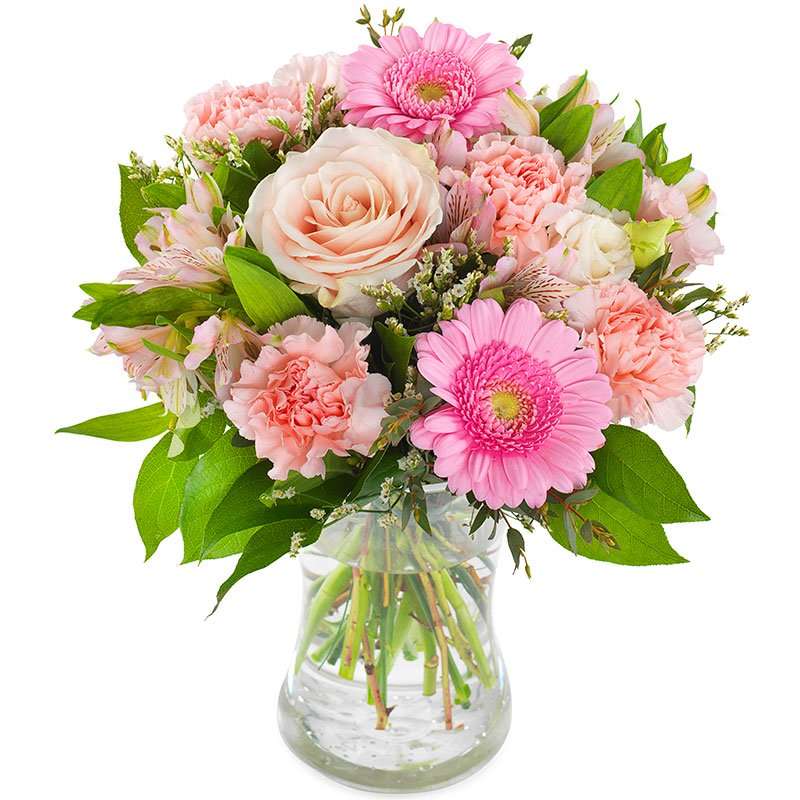 Bukiet  różowych kwiatów puzzle online
