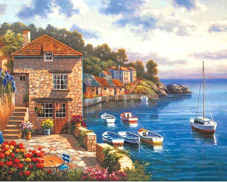 Houses by the sea online puzzle