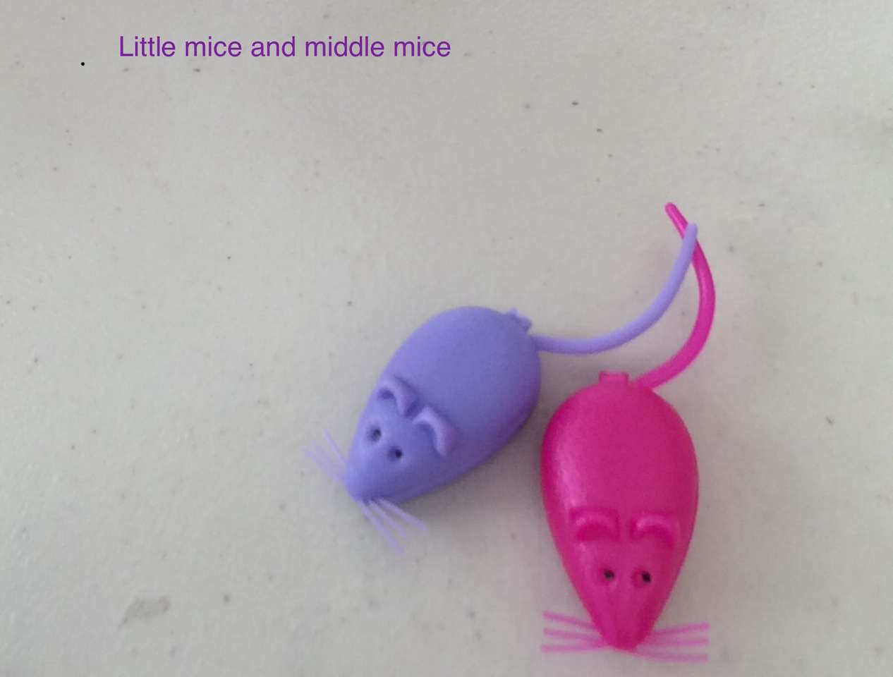 Mali myszy i środkowe myszy puzzle online