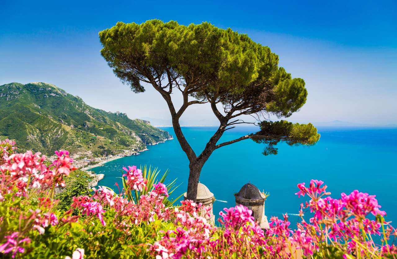 Wybrzeże Amalfi z Zatoką Salerno puzzle online