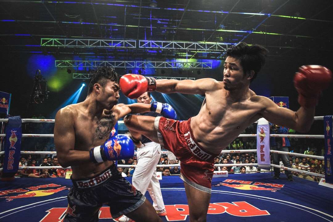 Muay Thai Boxer Kick Aoponent puzzle online