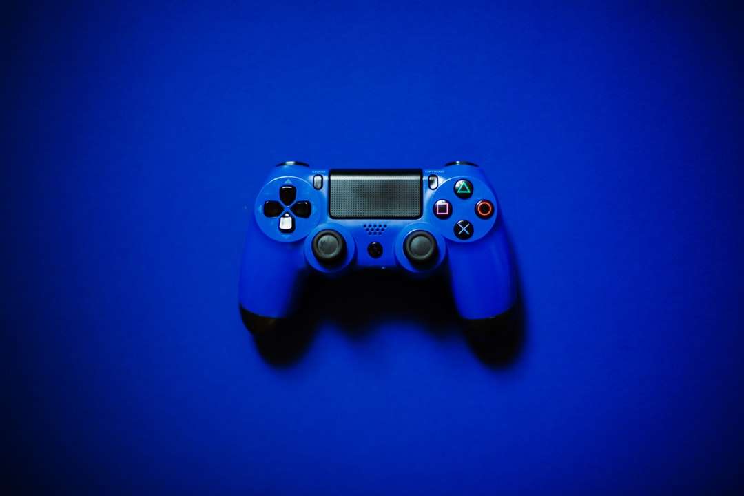 Controlador de juego azul Sony PS 4 rompecabezas