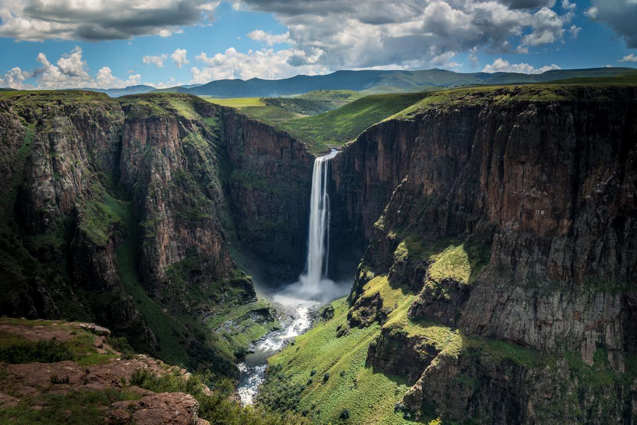 Maletsunyane Falls Lesotho Afryka puzzle online