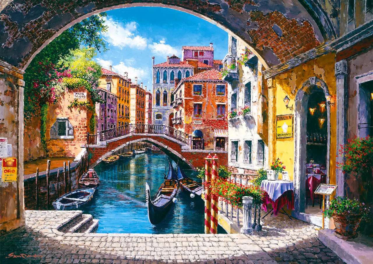 Canal en Venecia rompecabezas