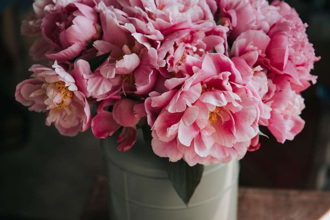 Różowy płatek aranżacji kwiatów puzzle online