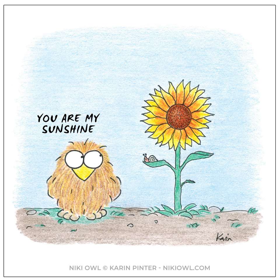 Niki Owl „Jesteś moim słońcem” puzzle online