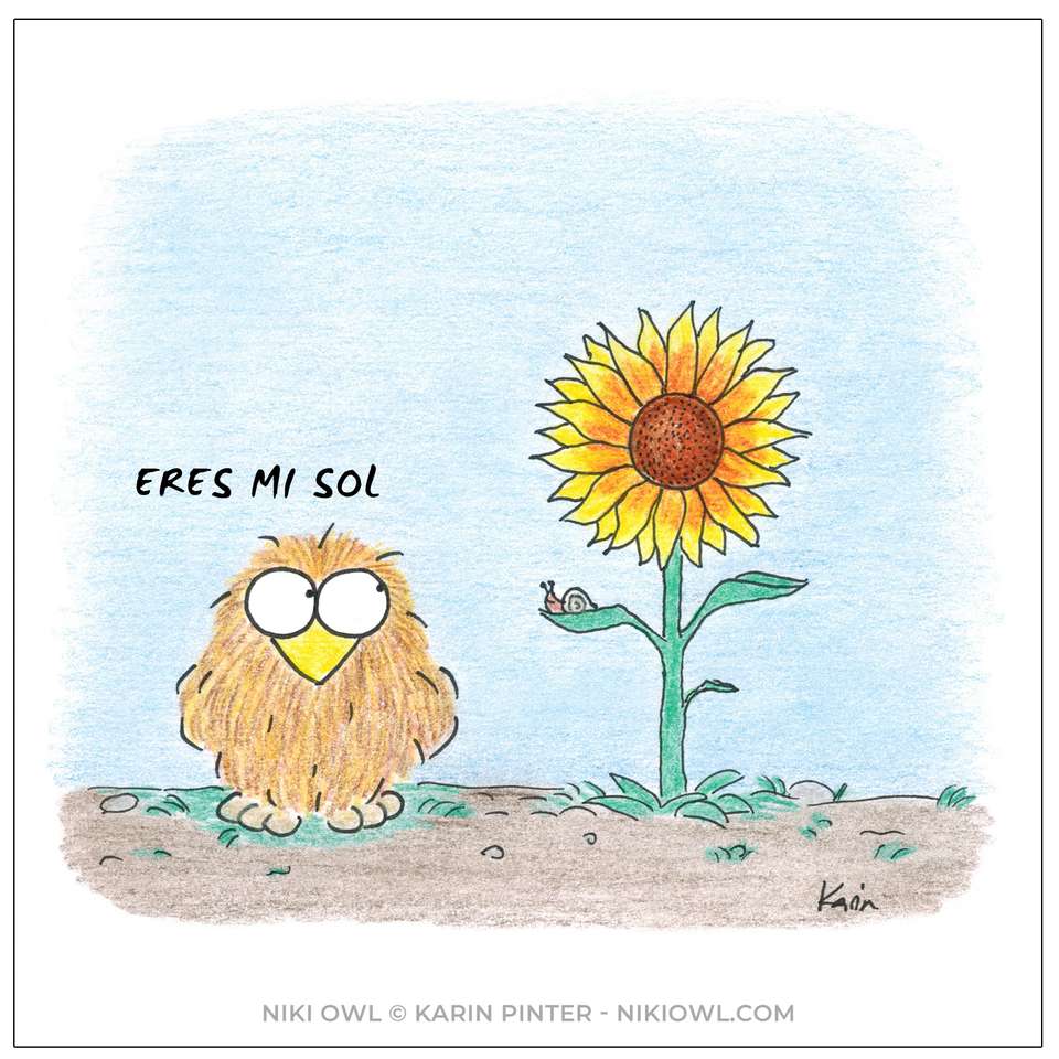 Niki Owl "Jesteś moim słońcem" puzzle online