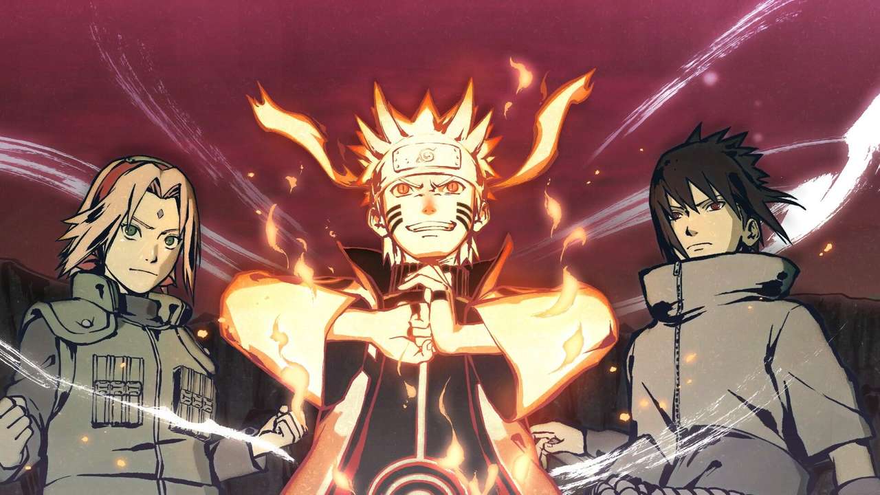 Sakura, Naruto i Sasuke puzzle online