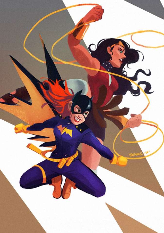 Wonder Woman and Batgirl puzzle online