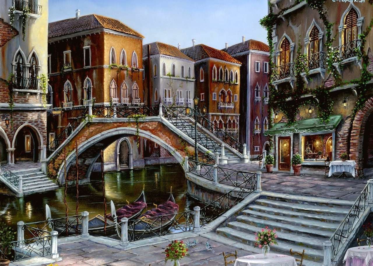 Veneția - Gondole, Canal puzzle