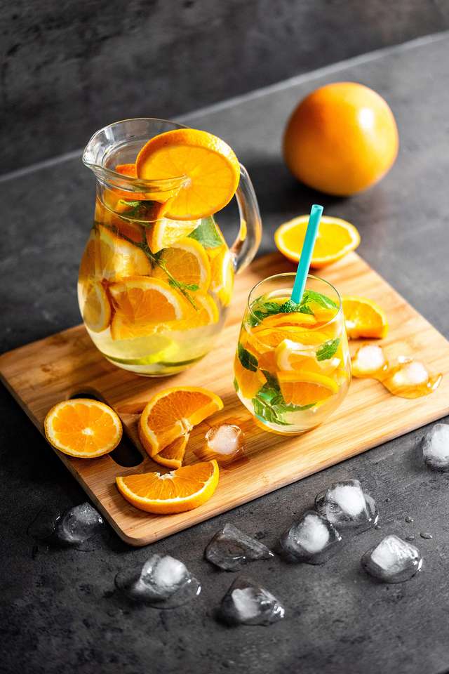 sok pomarańczowy. puzzle online
