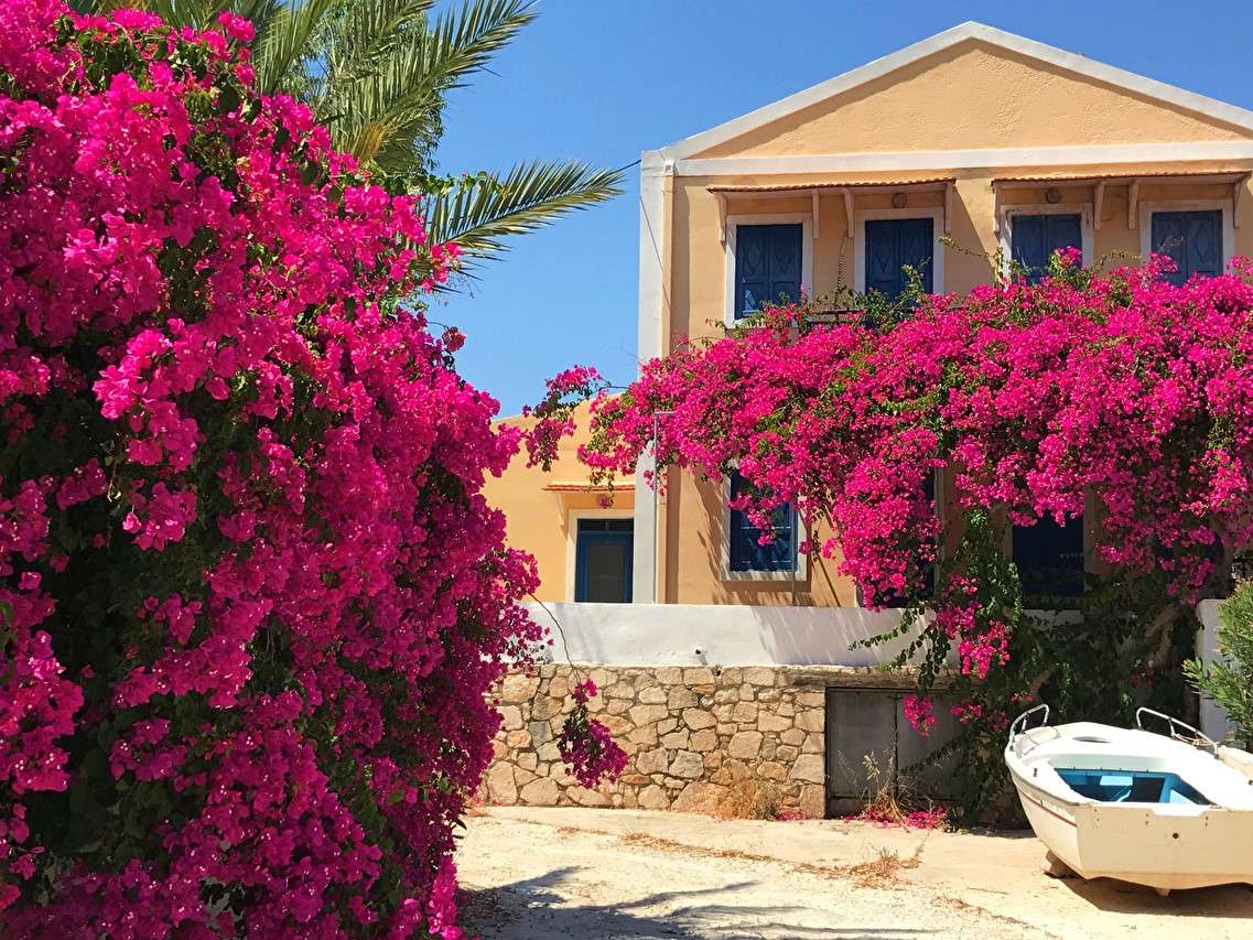 Drzewka kwitnące w Grecji puzzle online