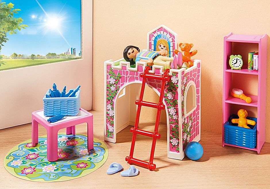 Kolorowy pokój dziecięcy- klocki puzzle online