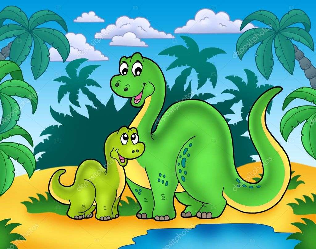 Rodzina Dinozaurów puzzle online