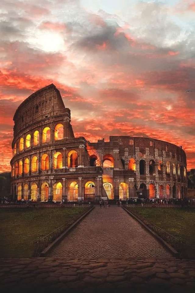 Koloseum nocą. puzzle online
