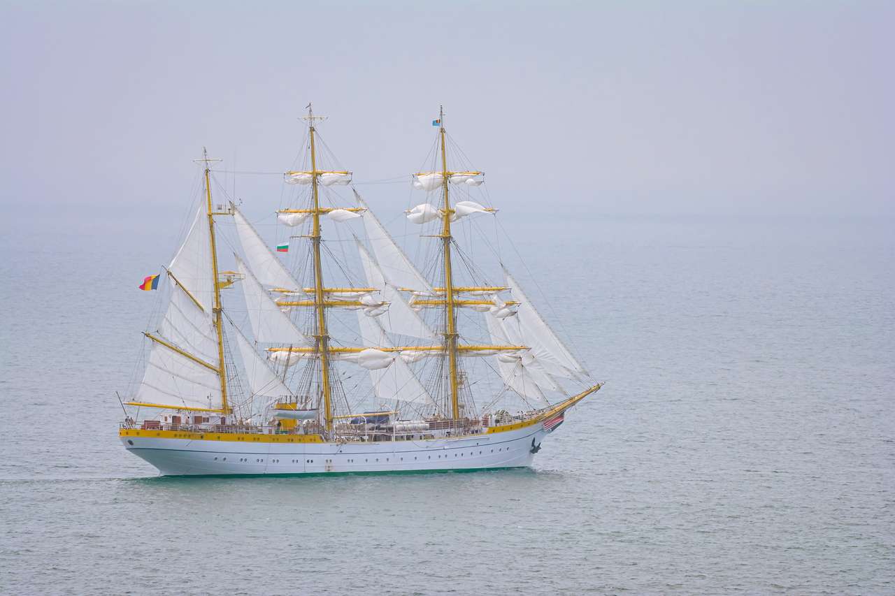Trzy barque Masted. puzzle online