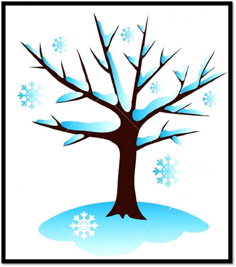 Zimowe drzewo puzzle online