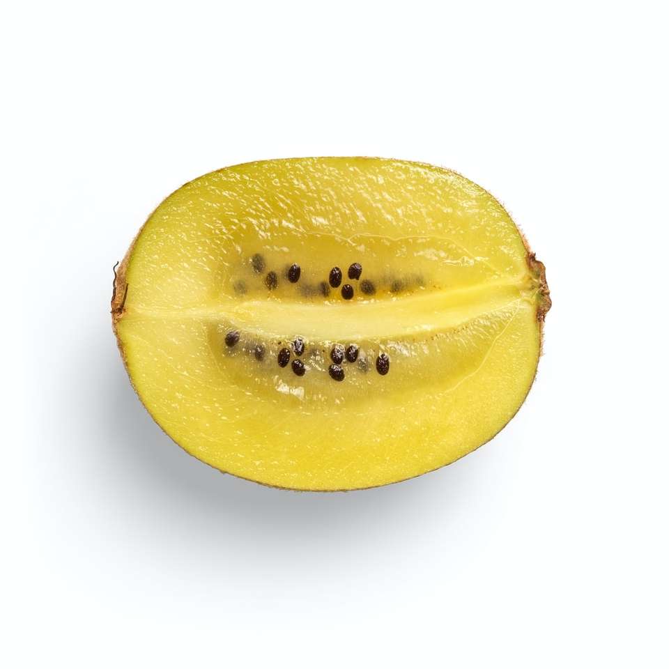 Żółta owoc cytryny z białym tłem puzzle online