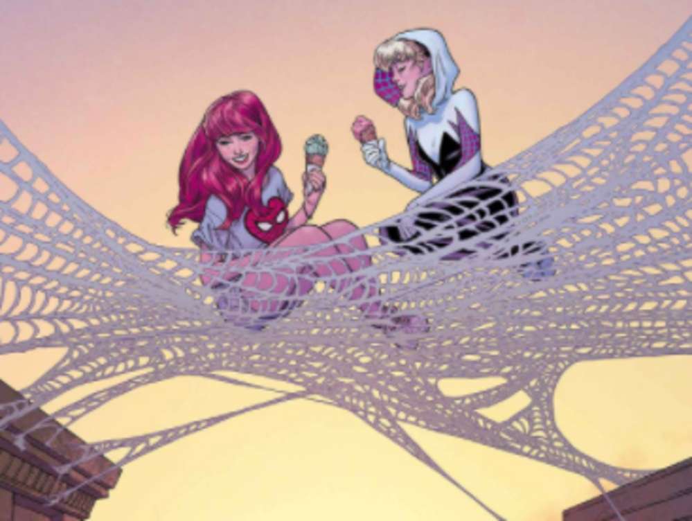 Spider-Gwen i Mary Jane Watson puzzle online