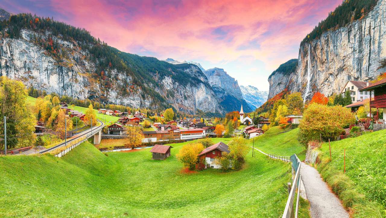 Krajobraz   Szwajcarii puzzle online
