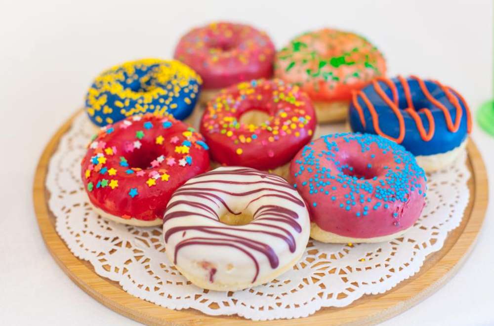 Kolorowe Donuts. puzzle online