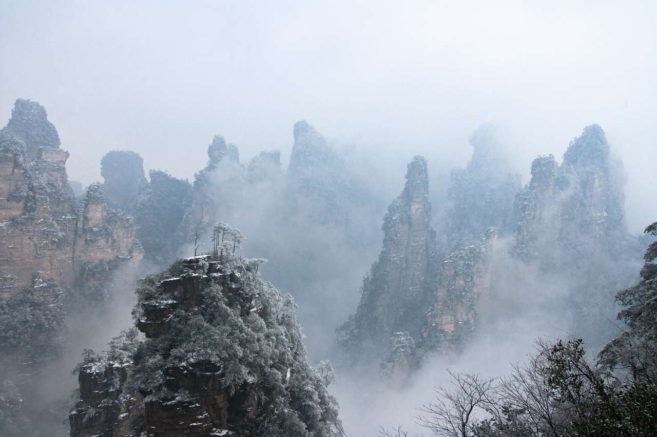 Park Narodowy Zhangjiajie, Hunan Chiny puzzle online