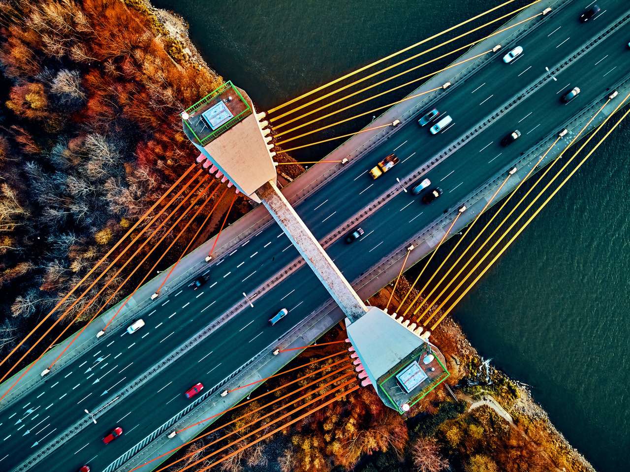 Most Siekierkowski na Wiśle puzzle online