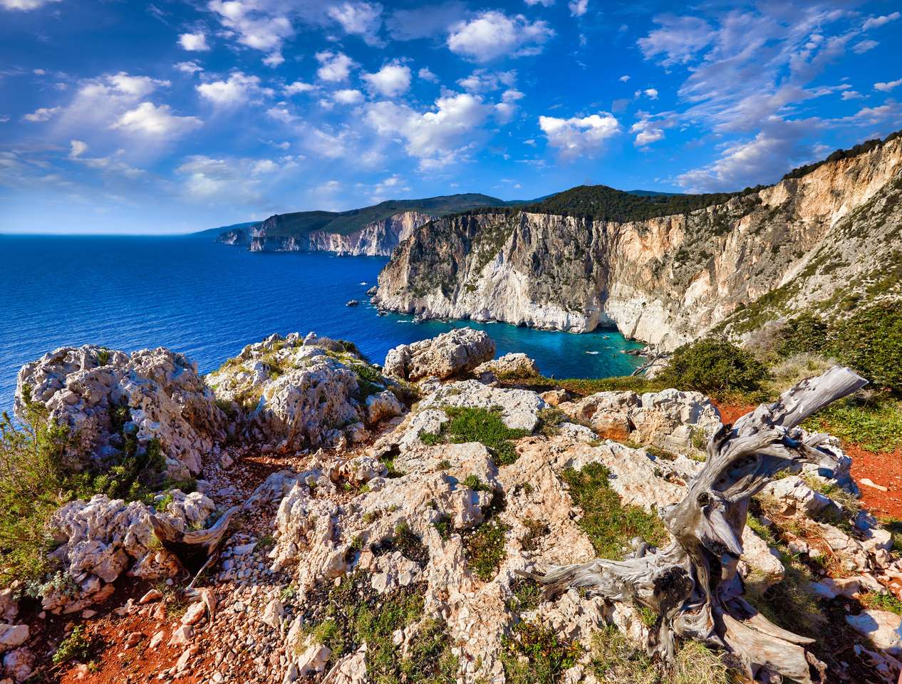Piękny krajobraz wyspy Zakynthos puzzle online