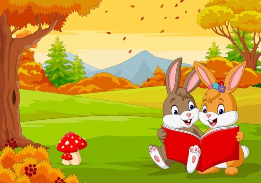 Czytanie królików puzzle online