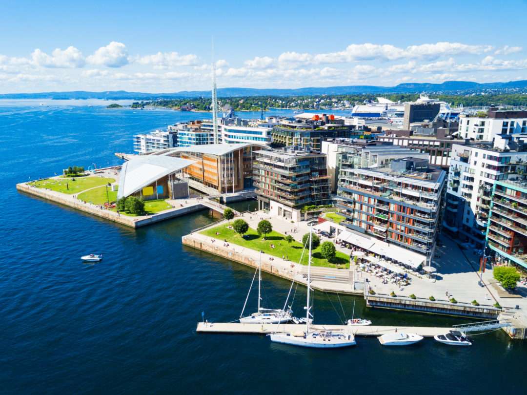 Oslo przy zatoce Oslofjord puzzle online