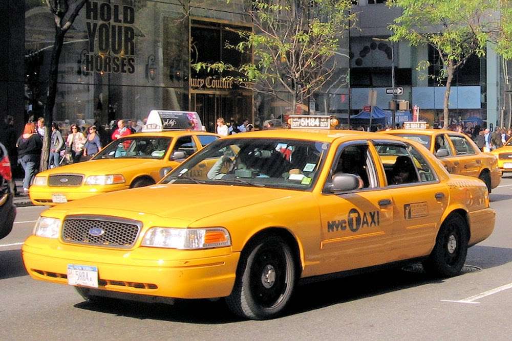 Nowojorskie żółte taksówki puzzle online