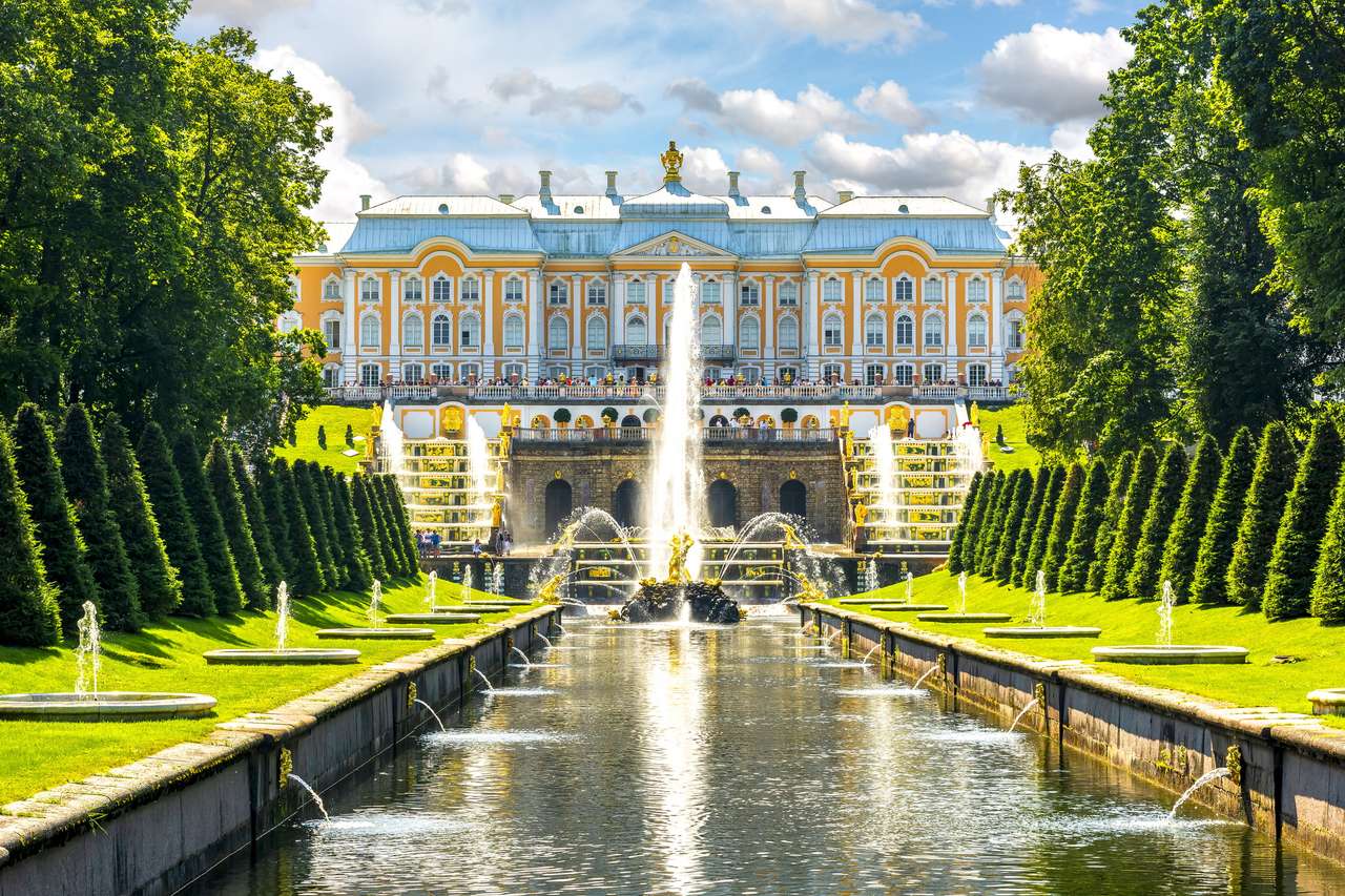 Wielka Kaskada Pałacu Peterhof puzzle online