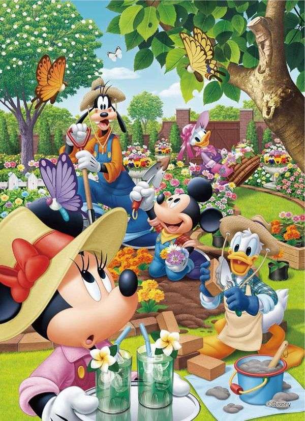 Mickey, Minnie, Donald, Daisy, Goofy puzzle online