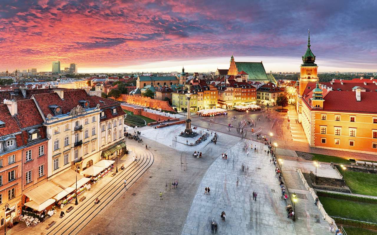 Zamek Królewski i Stare Miasto w Warszawie puzzle online