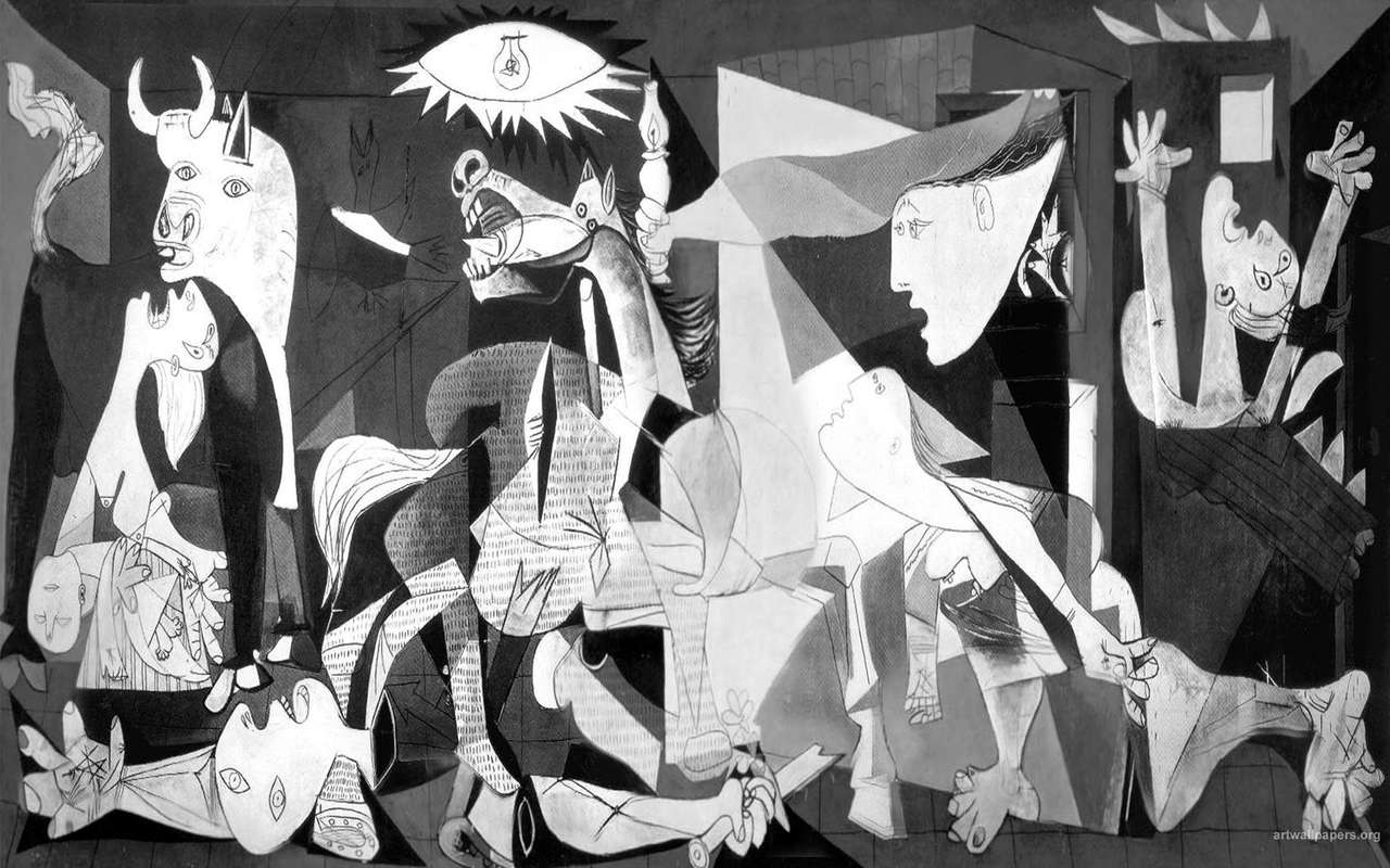 „Guernica” puzzle online